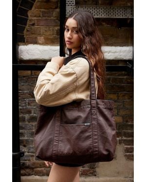 BDG Faux Leather Tote Bag - Black