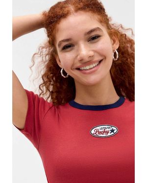 BDG Lucky Badge Baby T-shirt - Red