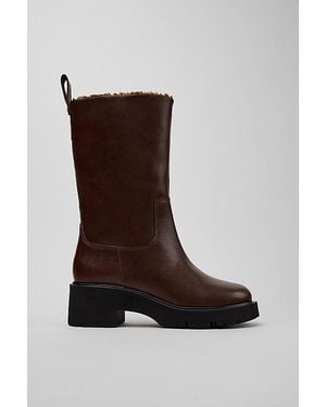 Camper Milah Leather High Boots - Brown