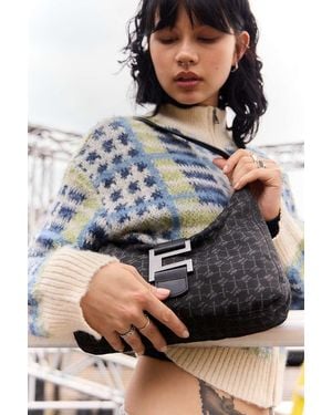 iets frans... Monogram Buckle Shoulder Bag - Black