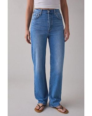 Levi's Ribcage High-Rise Slim Straight Jeans - Blue