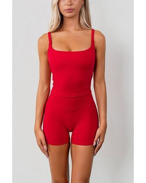 Vitaly Cloud Ii Scoop Tank Top - Red