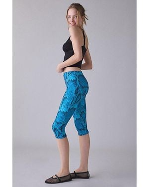 AFRM Gianna Mesh Capri Pant - Blue