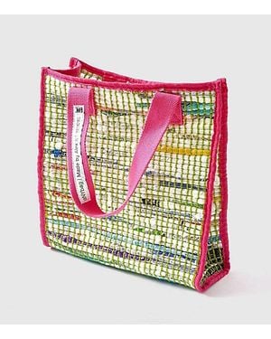 ANYBAG Recycled Mini Woven Tote Bag - Gray