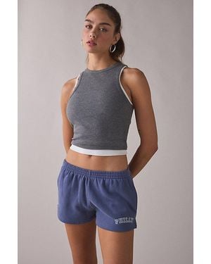 Out From Under City Goals Beach Bum Micro Sweat Shorts - Blue