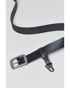 Urban Outfitters Carabiner Clip Leather Belt - White