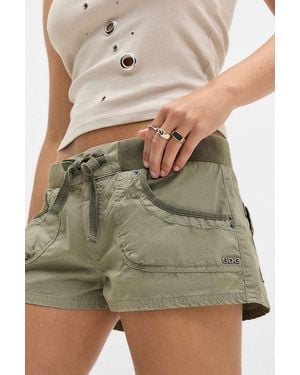 BDG Alexis Cargo Mini Shorts - Green