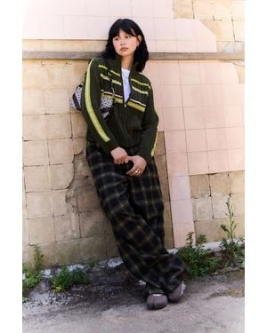 iets frans... Chenille Zip-through Track Top - Black