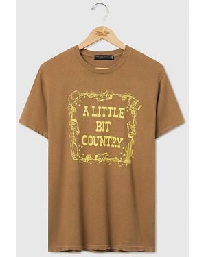 Junk Food A Little Bit Country Tee - Natural