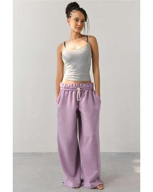 Out From Under Hoxton Piping Joggers - Purple