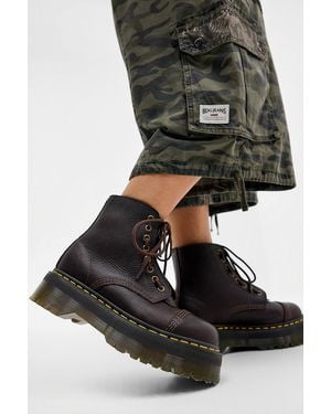 Dr. Martens Dark Brown Sinclair 8-eye Boots - Black