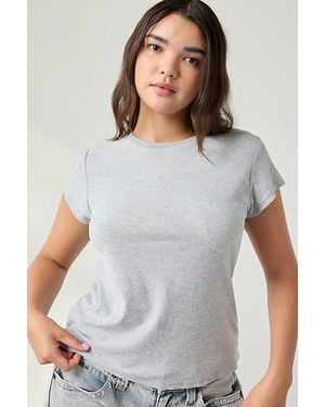 BDG Short Sleeve Solid Spill The Tee - Gray