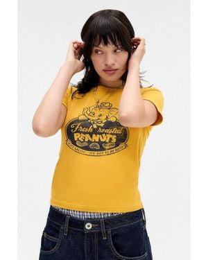 Urban Outfitters Uo Peanuts Elephant Baby T-shirt - Yellow