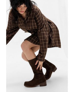 BDG Brown Pull-on Suede Boots - Black