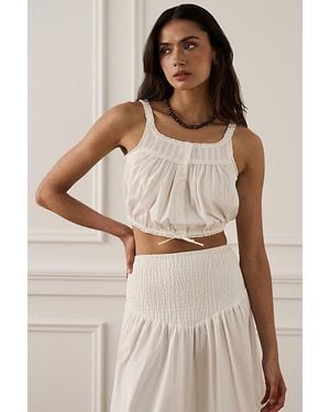 WeWoreWhat Button Up Tank Top - Natural