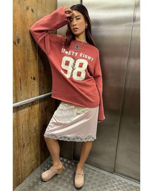 BDG Red 98 Oversized Sweatshirt