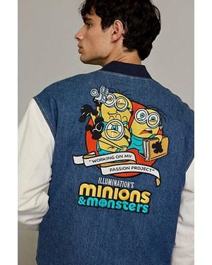 Guess X Minions Letterman Jacket - Blue
