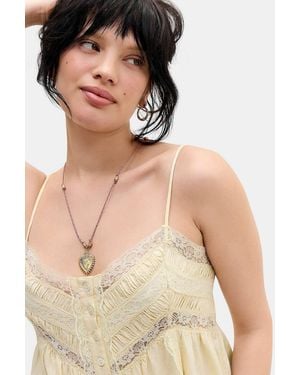 Silence + Noise Silence + Noise Heart Rope Pendant Necklace - Natural