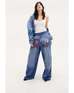 Jaded London Graphic Monster Joggers - Blue