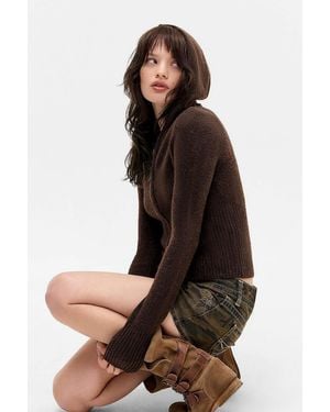 BDG Monet Zip-through Cardigan - Black