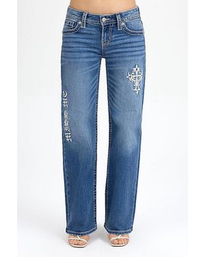 Miss Me Caspian Wide Leg Jean - Blue