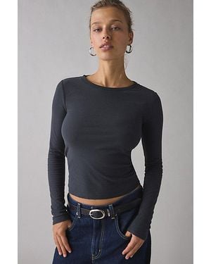 BDG Long Sleeve Spill The Tee - Blue