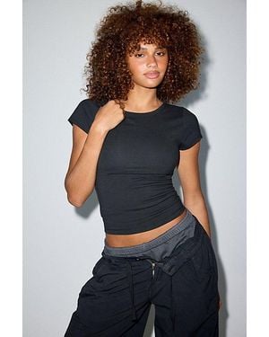 Out From Under Bec Short Sleeve Baby Tee - Black