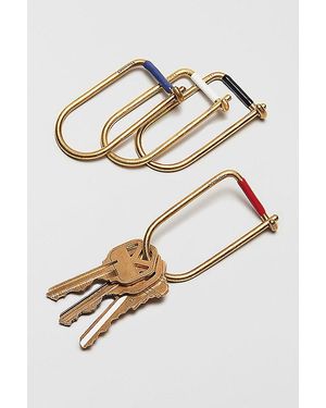 Craighill Wilson Brass Keyring - White