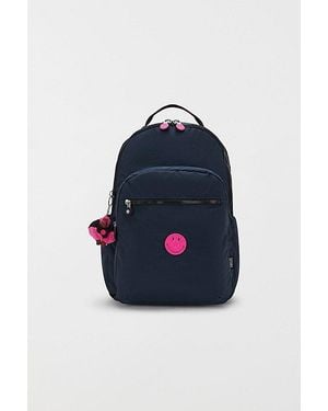 Kipling Smiley Seoul 15" Laptop Backpack - Blue