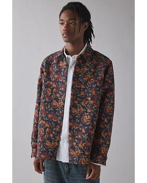 Urban Outfitters Uo The Baggy Jacquard Dress Shirt - Gray