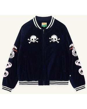 Strawberry Western Sukajan Jacket - Blue