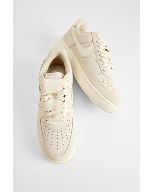 Nike Retro Beige Air Force 1 Trainers - Natural