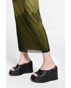 Melissa Free Slip Jelly Wedge - Green