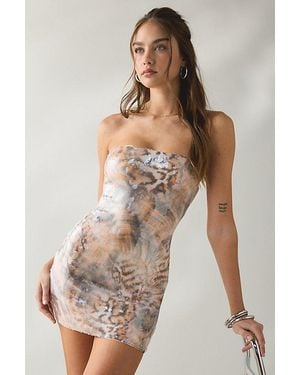 AFRM Esme Sequin Strapless Mini Dress - Natural