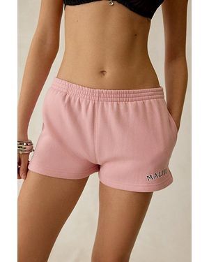 Out From Under Beach Bum Micro Sweat Shorts - Pink