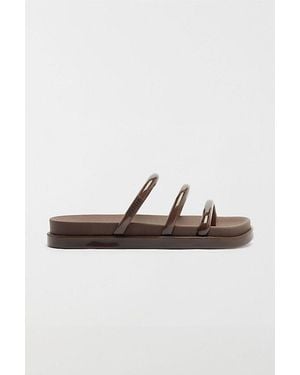 SCHUTZ SHOES Polly Sporty Flat Sandal - Brown