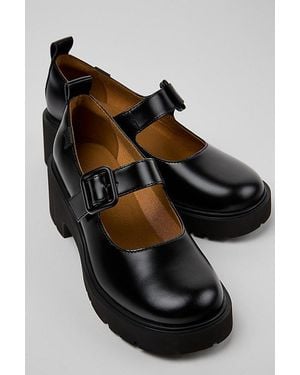 Camper Milah Leather Mary Jane Shoe - Black