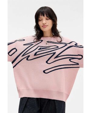 iets frans... Graffiti Jumper - Pink