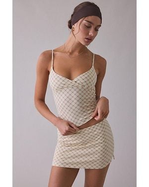 Out From Under Bec Plunging Surplice Cropped Cami - Brown