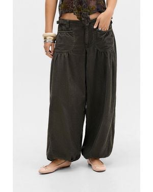 BDG Melonie Balloon Corduroy Trousers - Black