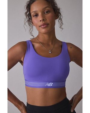 New Balance Ac Train Medium Support Sports Bra - Purple
