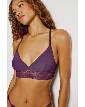 Out From Under Bonita Soft Bralette - Purple
