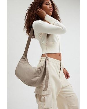 BAGGU Medium Nylon Crescent Bag - Natural