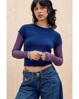 BDG Baby Double Layer T-shirt - Blue