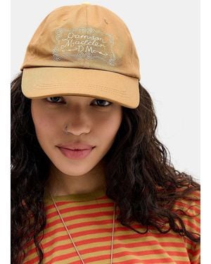 Damson Madder Toffee Embroidered Cap - Metallic