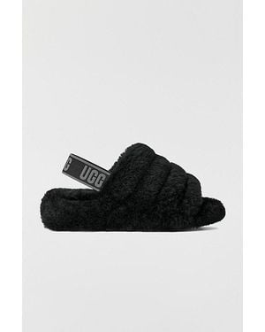 UGG Fluff Yeah Slide Slippers - Black