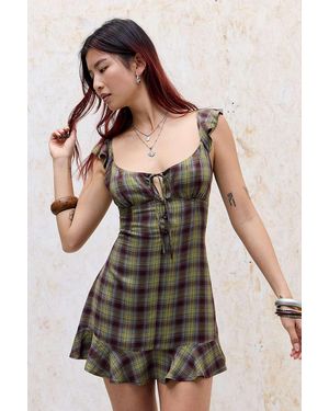 Kimchi Blue Nelly Vintage Floral Mini Dress - Green