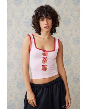 Kimchi Blue Beau Bow Tank Top - Pink
