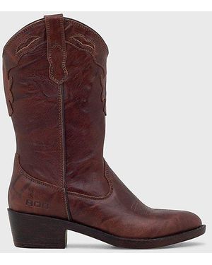 ROC Boots Australia Roc Indio Leather Cowboy Boot - Red