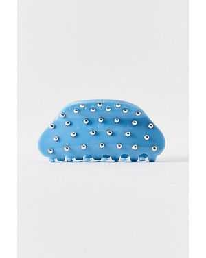 Urban Outfitters Dome Metal Stud Embellished Claw Clip - Blue